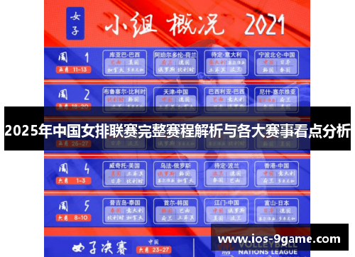 2025年中国女排联赛完整赛程解析与各大赛事看点分析