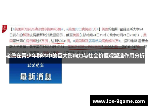 老詹在青少年群体中的巨大影响力与社会价值观塑造作用分析 老詹在青少年群体中的巨大影响力与社会价值观塑造作用分析